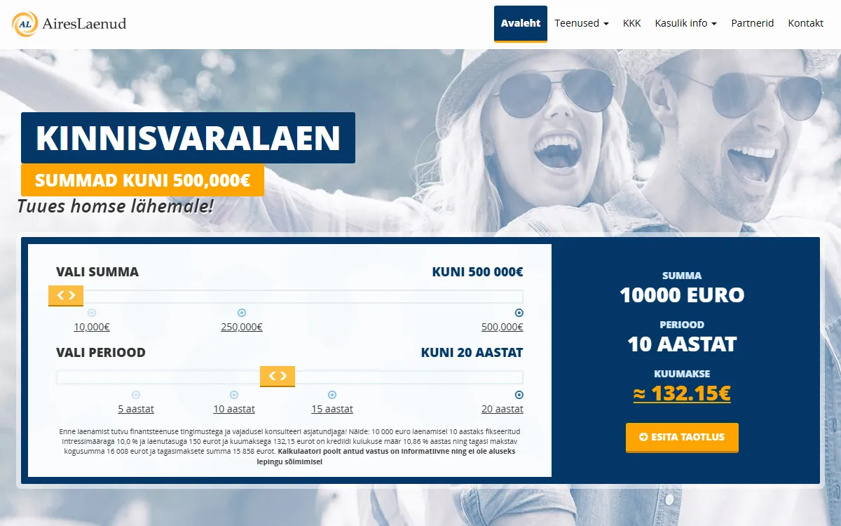 Aireslaenud aireslaenud.ee — koduleht