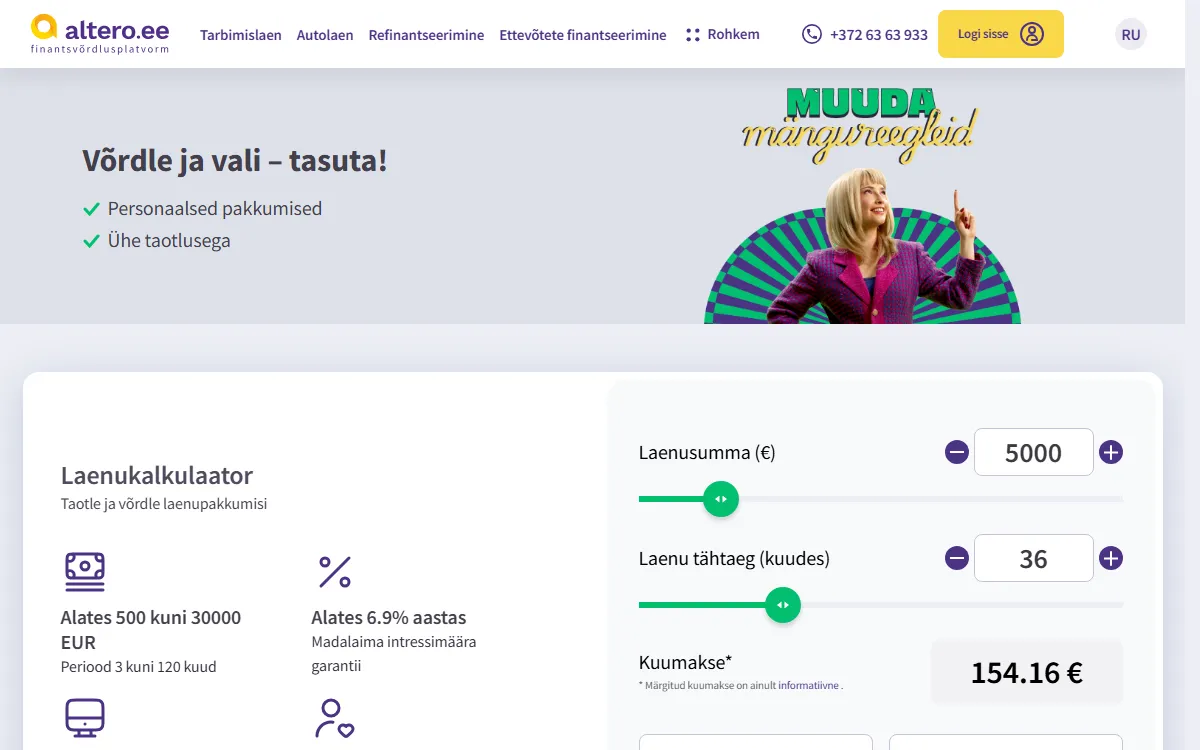 Altero www.altero.ee — koduleht