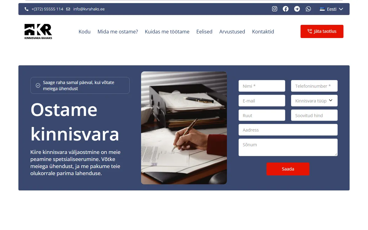 Autokiirpant www.kvrahaks.ee — koduleht