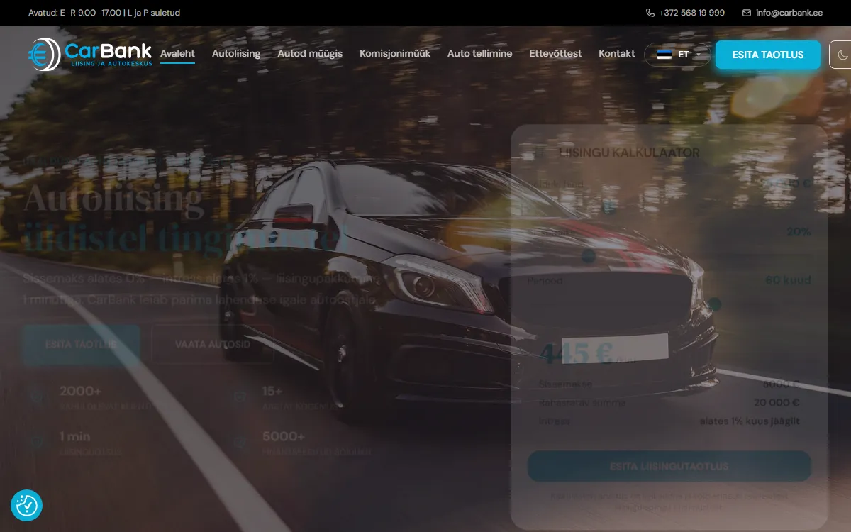 CarBank www.carbank.ee — koduleht