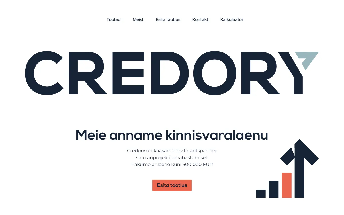 Credory credory.ee — koduleht