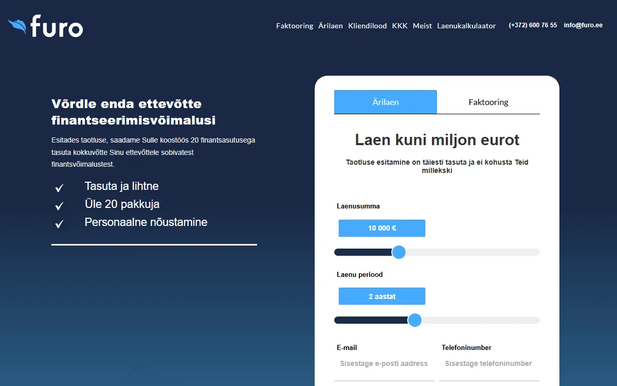 Furo furo.ee — koduleht