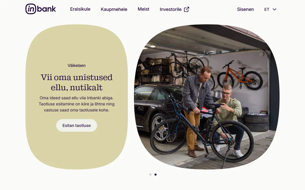 Inbank www.inbank.ee — koduleht
