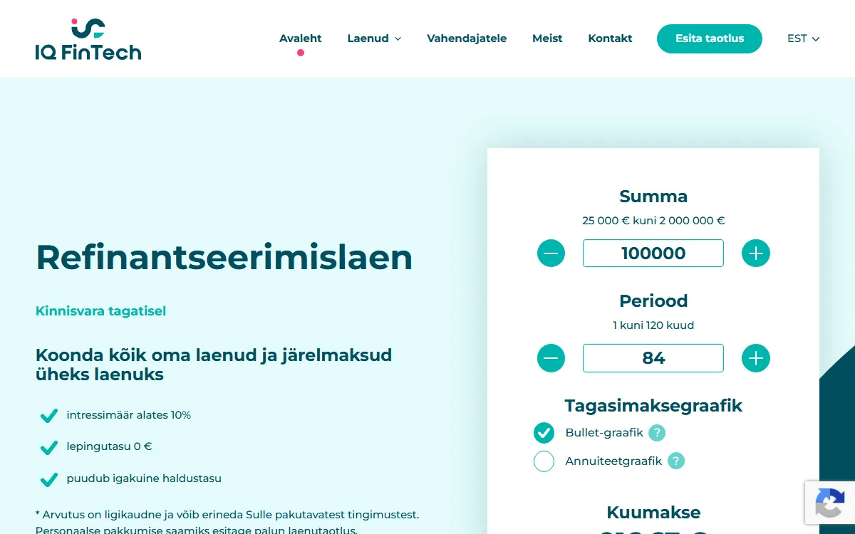 IQ FinTech www.iqfintech.ee — koduleht