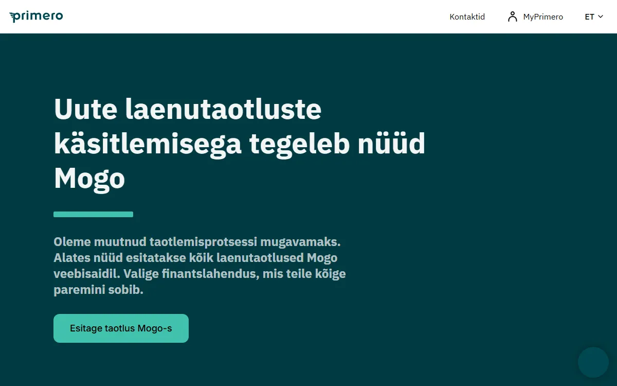 Primero www.primero.ee — koduleht