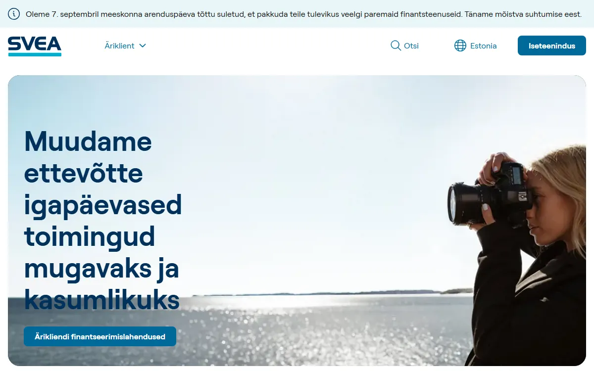 Svea www.svea.com/et-ee — koduleht